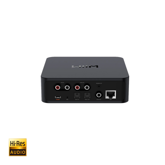 WiiM Pro Plus Ultra Hi Res Audio Streamer Rückansicht mit Anschlüssen